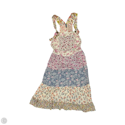 Dress Casual Midi By Clothes Mentor In Floral Print, Size: L