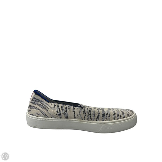 Shoes Flats By Rothys In Blue & Tan, Size: 9