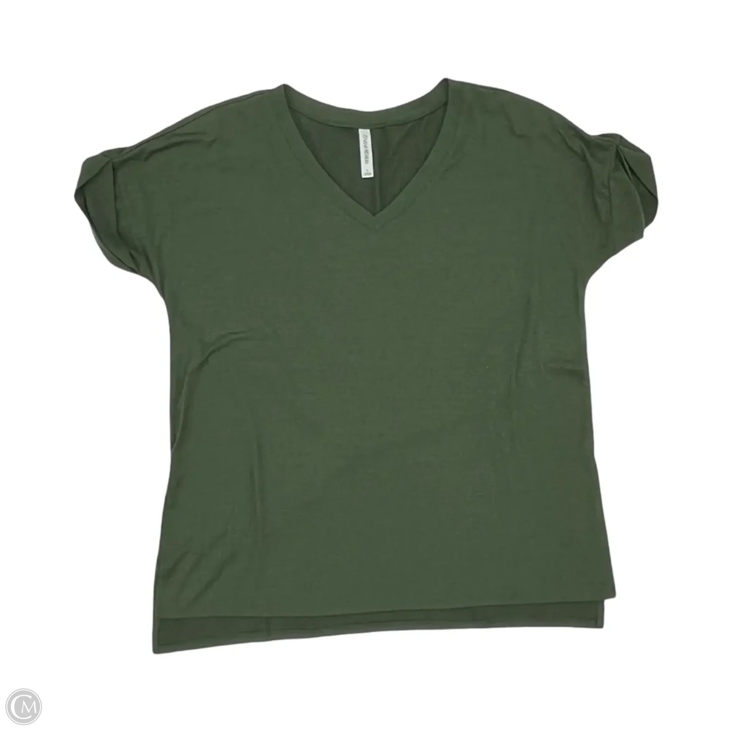 Top Short Sleeve By Zenana In Green, Size: L