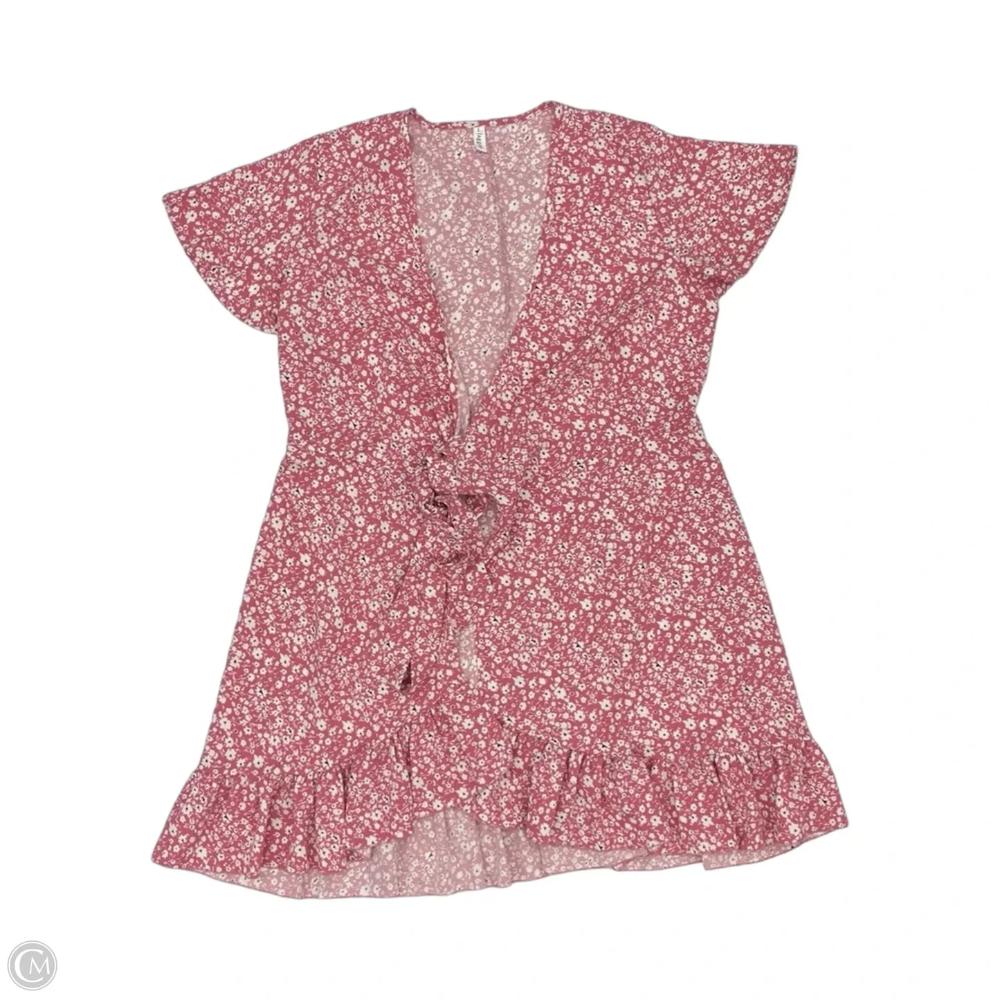 Dress Casual Short By Clothes Mentor In Floral Print, Size: L