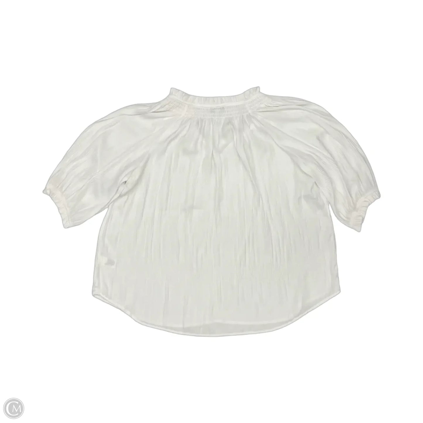 Blouse Short Sleeve By Ophelia Roe In Cream, Size: M