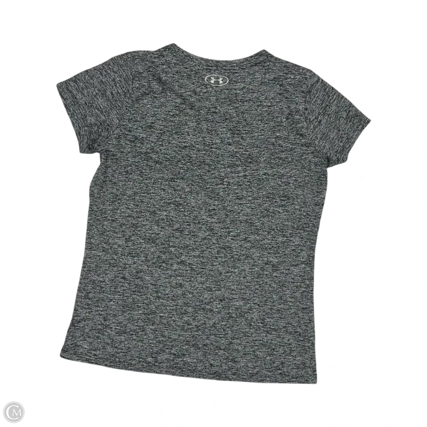 Athletic Top Short Sleeve By Under Armour In Grey, Size: S