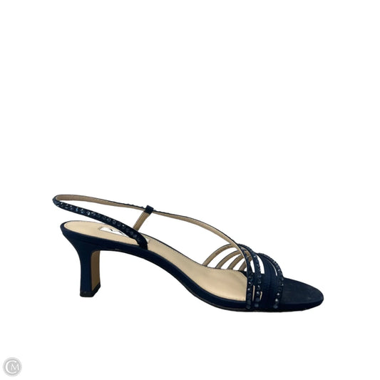 Sandals Heels Kitten By Nina In Navy, Size: 9