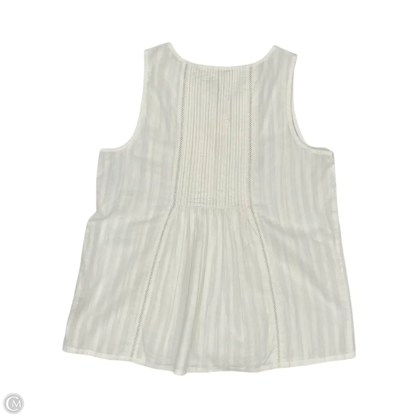 Blouse Sleeveless By Fatface In Cream, Size: M
