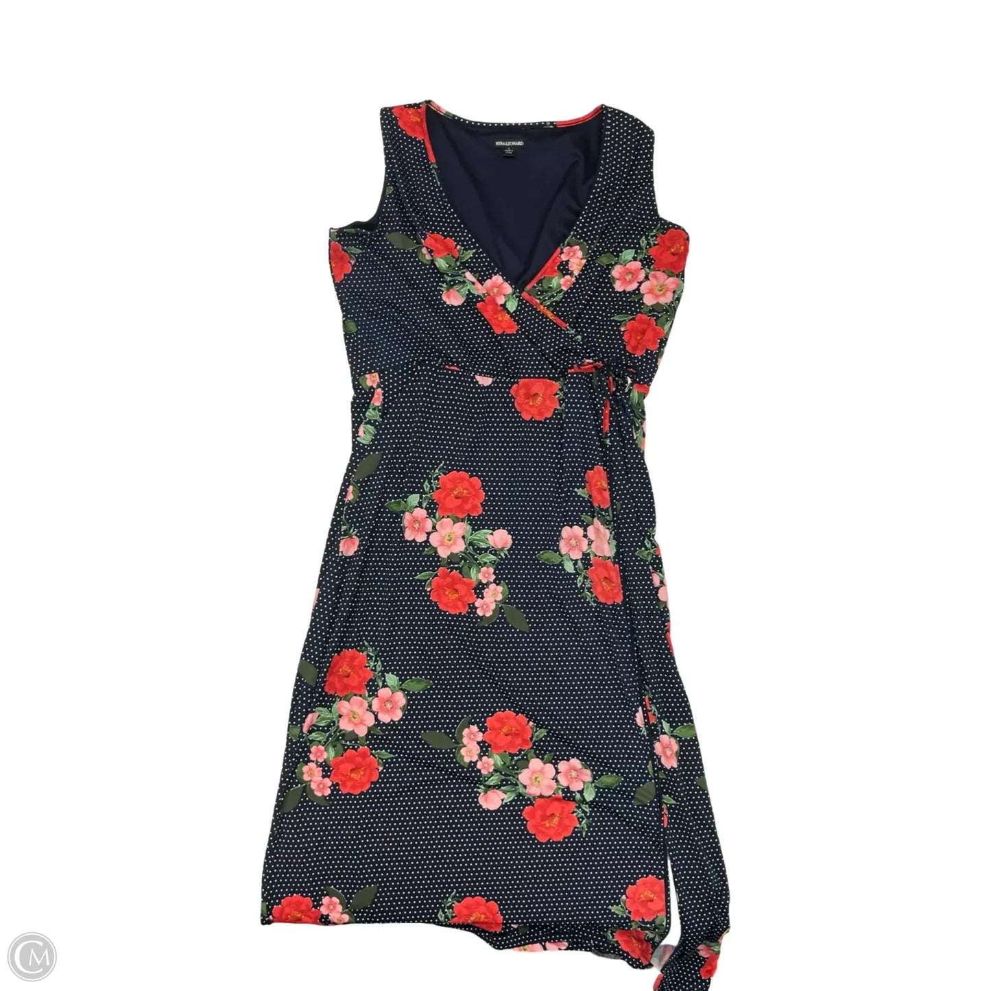 Dress Party Long By Nina Leonard In Floral Print, Size: 1x