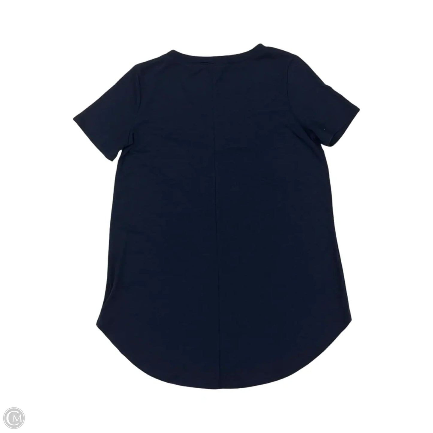 Top Short Sleeve By Zenana In Navy, Size: S
