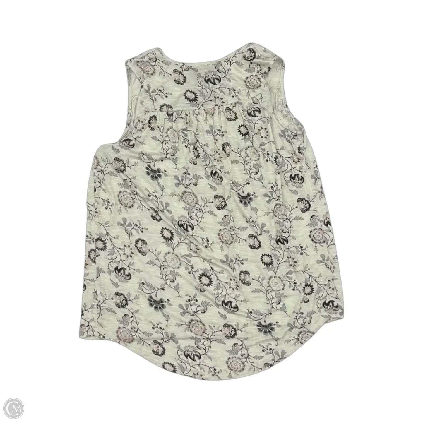 Top Sleeveless By Knox Rose In Floral Print, Size: Xs