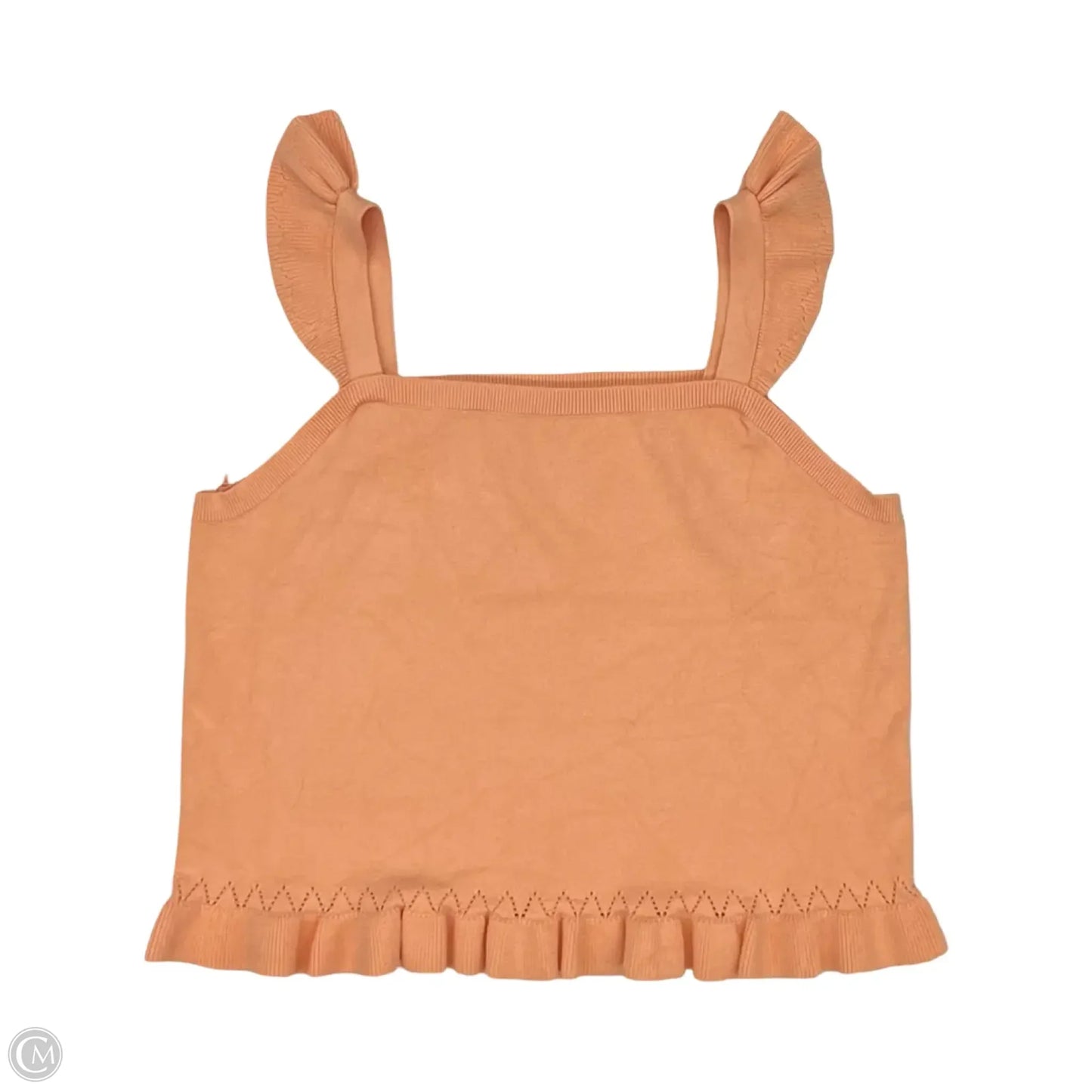 Blouse Sleeveless By Loft In Orange, Size: Xl