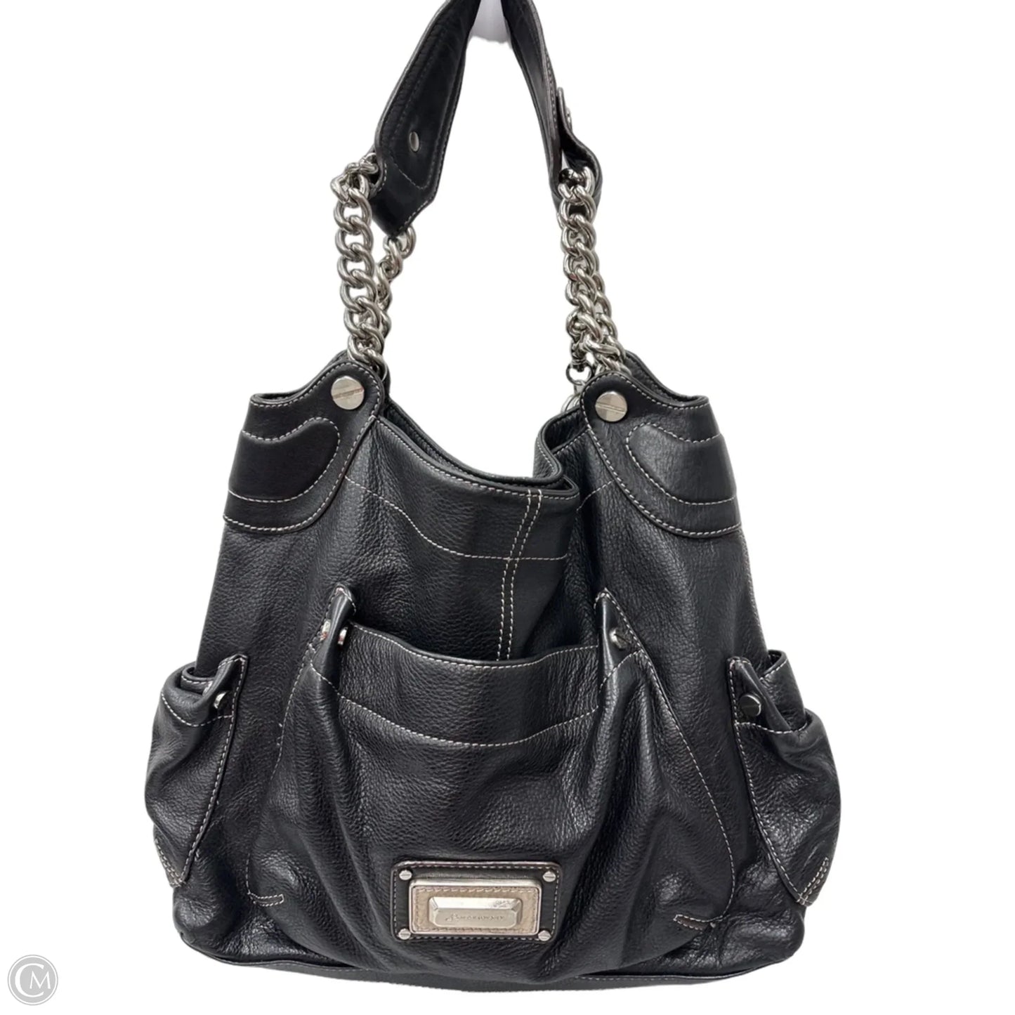 Handbag Leather By B. Makowsky, Size: Large