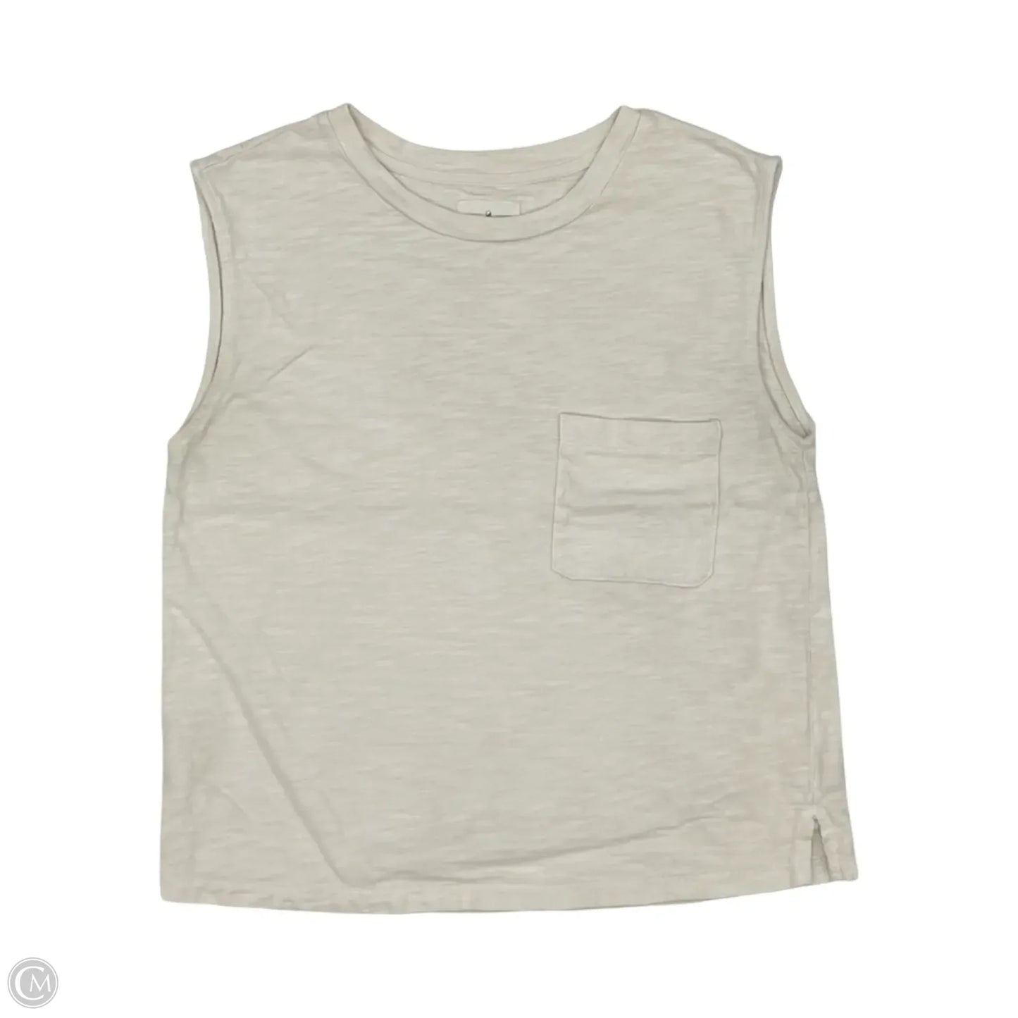 Top Short Sleeve By Lou And Grey In Cream, Size: M