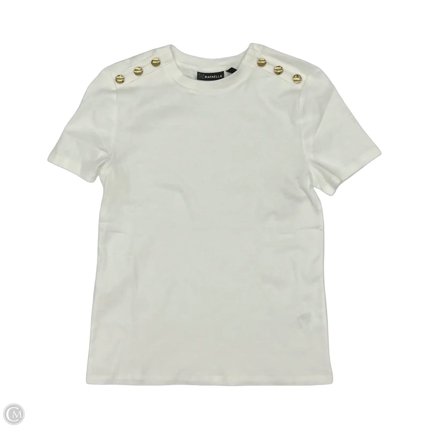 Top Short Sleeve By Rafaella In White, Size: Xs