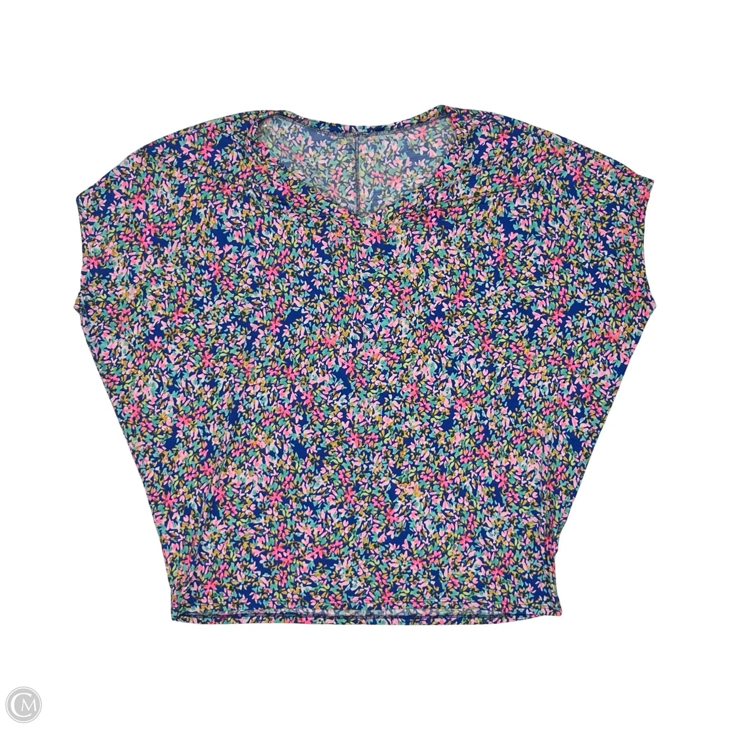 Blouse Short Sleeve By Clothes Mentor In Floral Print, Size: 2x