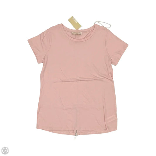 Top Short Sleeve Designer By Michael Kors In Pink, Size: M