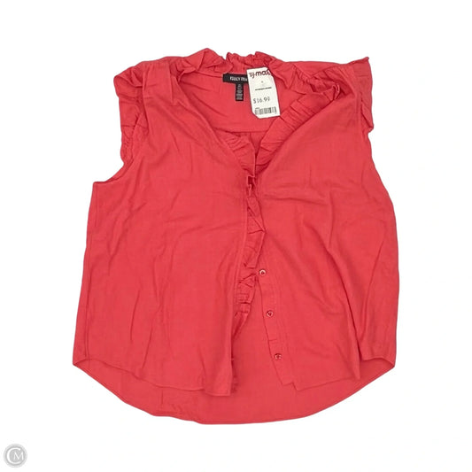Blouse Sleeveless By Ellen Tracy In Orange, Size: L