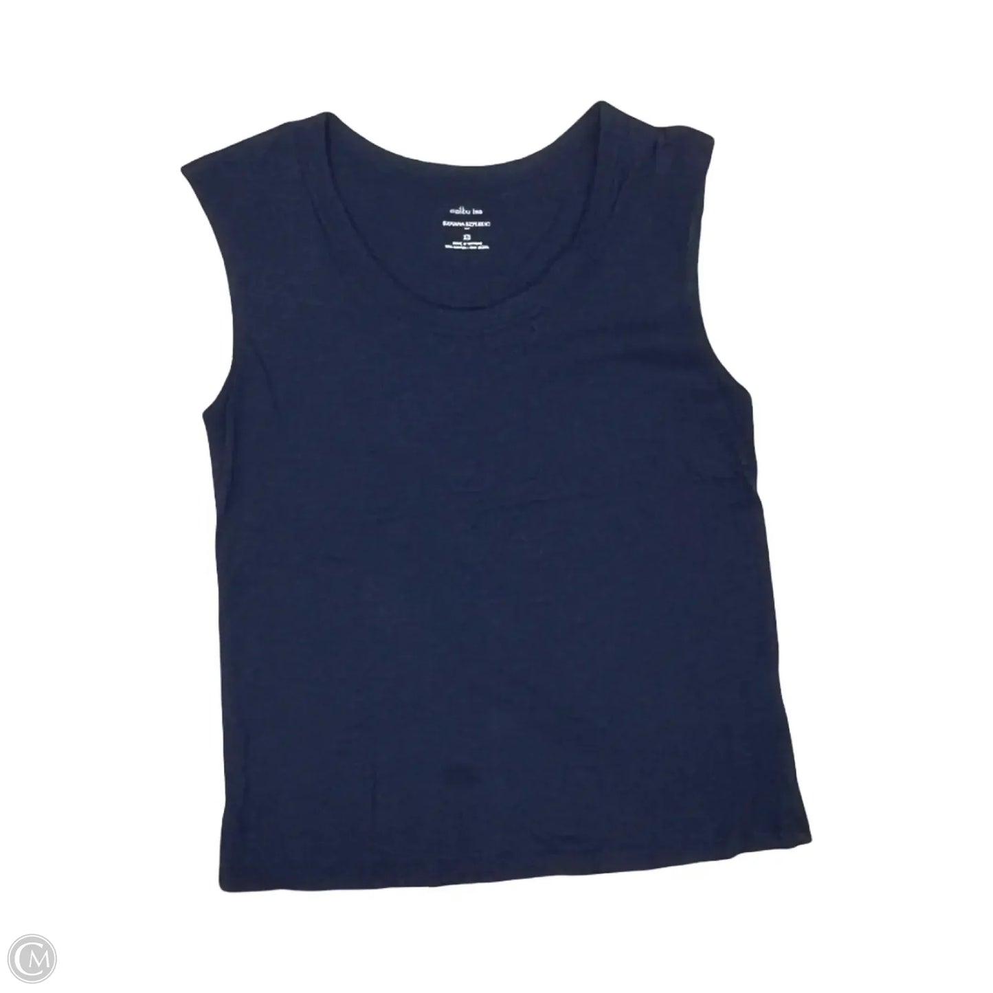 Top Short Sleeve By Banana Republic In Navy, Size: Xs