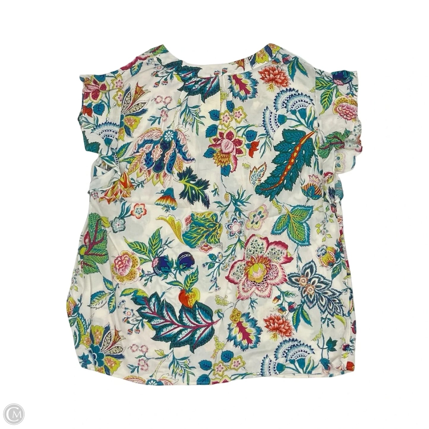 Blouse 3/4 Sleeve By Cynthia Rowley In Floral Print, Size: 1x