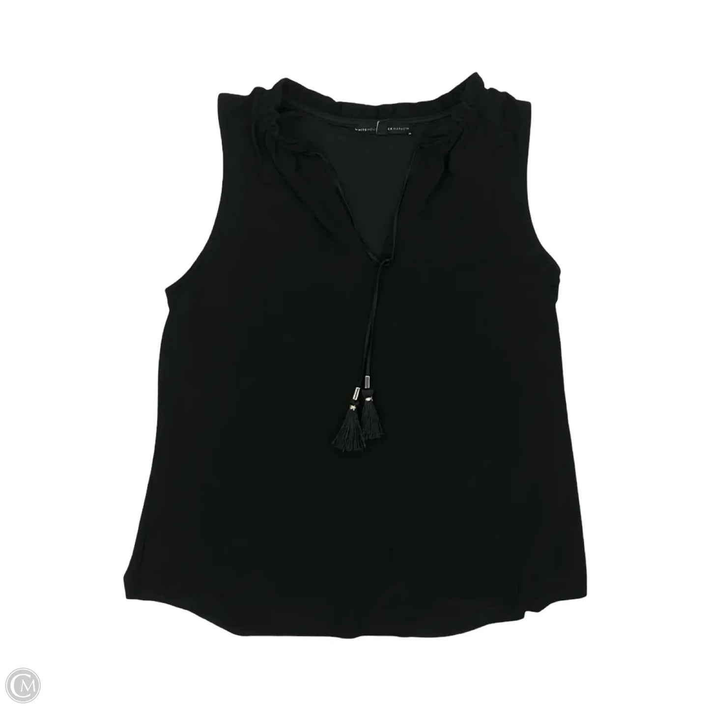 Blouse Sleeveless By White House Black Market In Black, Size: Xl
