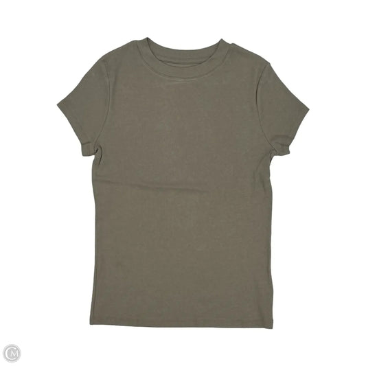 Top Short Sleeve By A New Day In Brown, Size: M