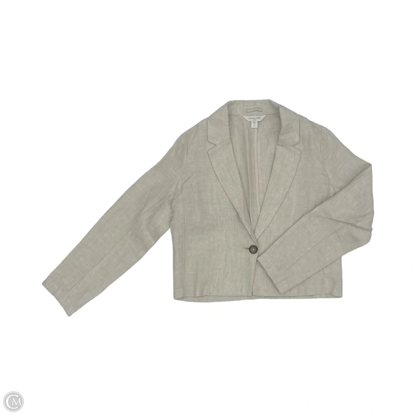 Blazer By Garnet Hill In Tan, Size: Xs