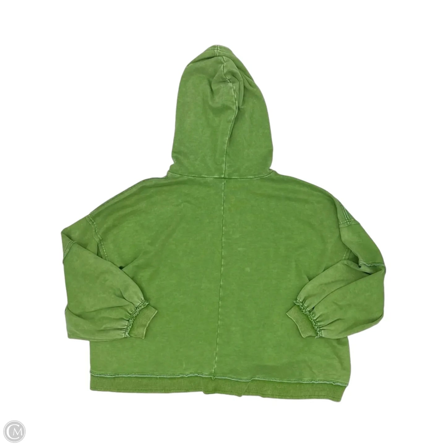 Sweatshirt Hoodie By Easel In Green, Size: M