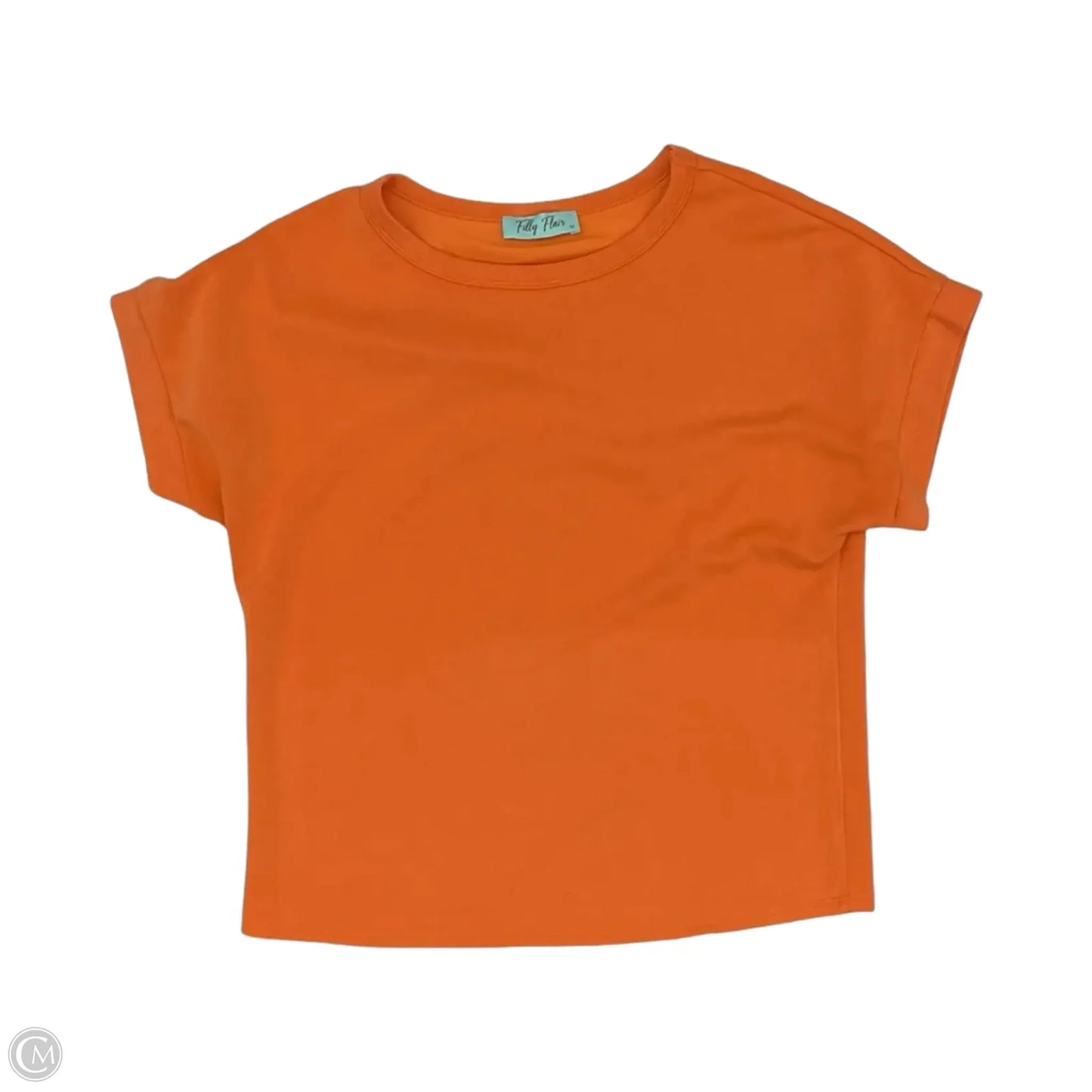 Top Short Sleeve By Filly Flair In Orange, Size: M