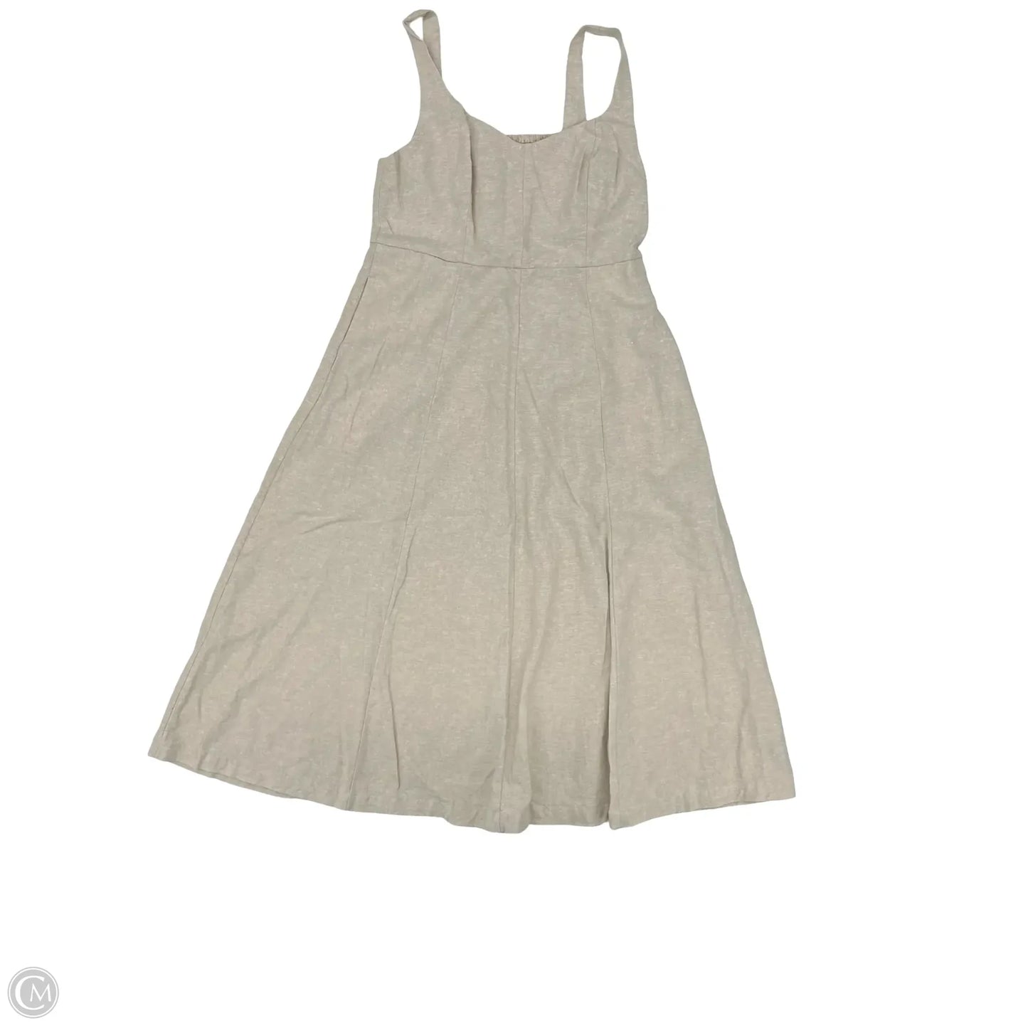 Dress Casual Midi By Old Navy In Tan, Size: M