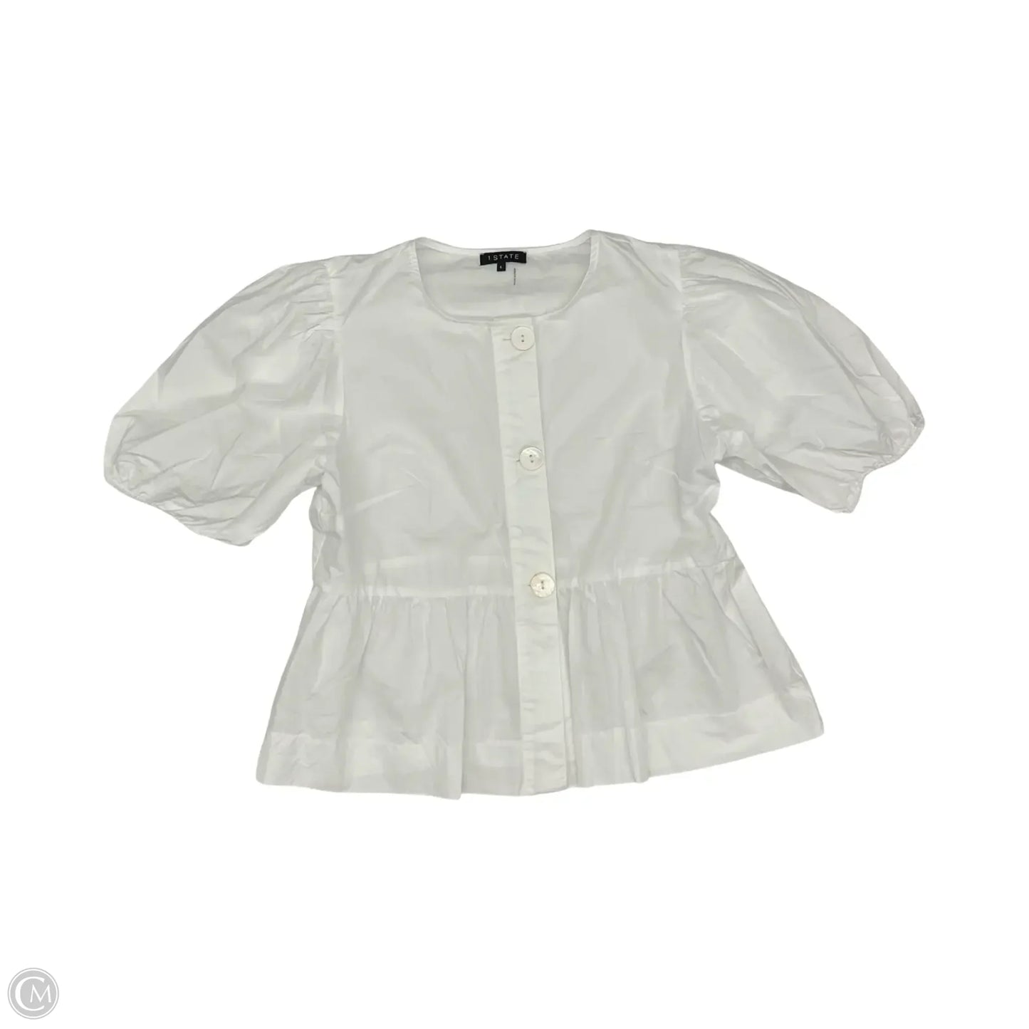 Blouse Short Sleeve By 1.state In White, Size: L