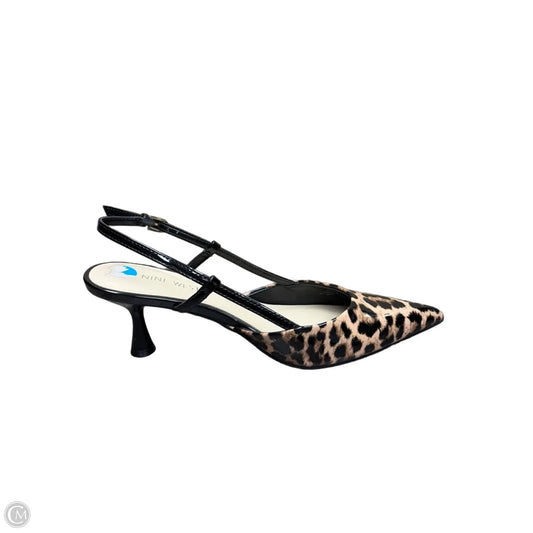 Shoes Heels Kitten By Nine West In Animal Print, Size: 7.5