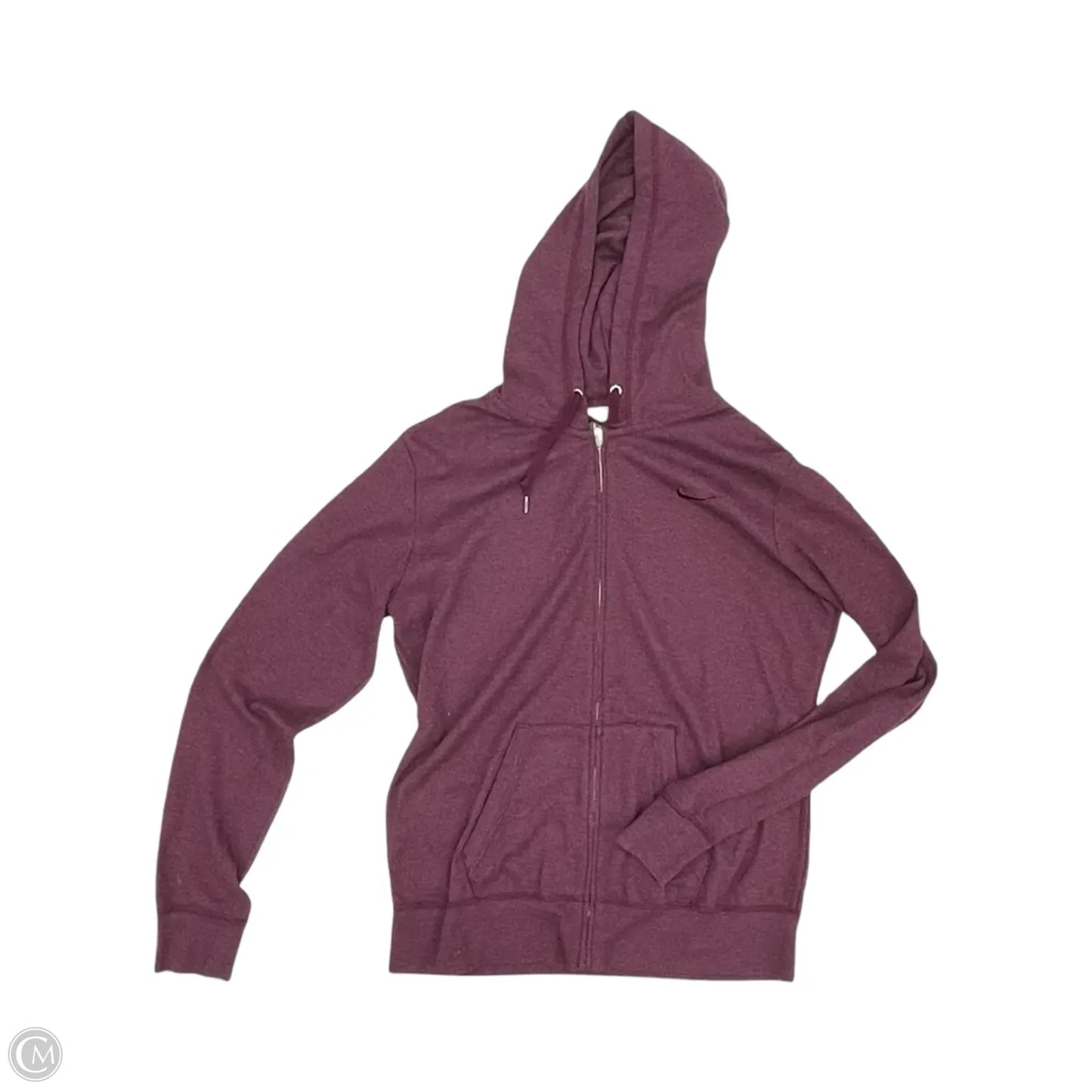 Athletic Sweatshirt Hoodie By Nike In Red, Size: L