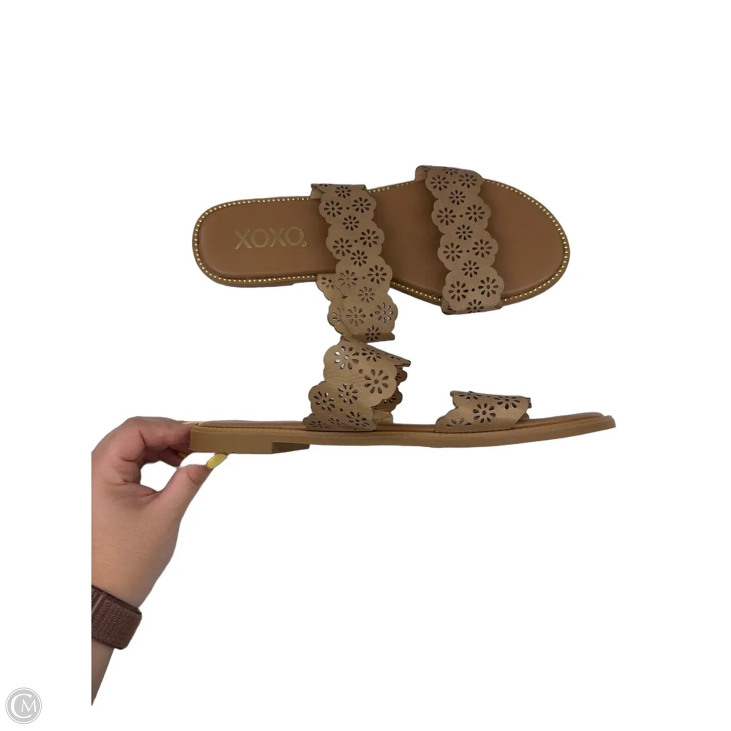Sandals Flats By Xoxo In Brown, Size: 8