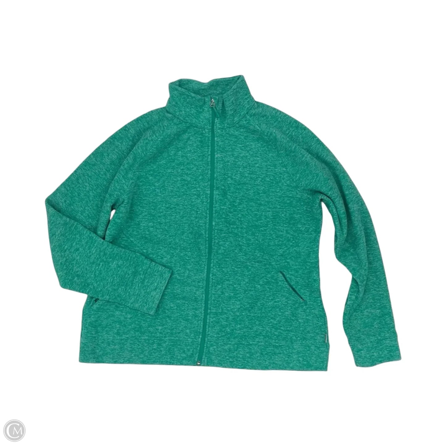 Jacket Fleece By Eddie Bauer In Green, Size: Xl