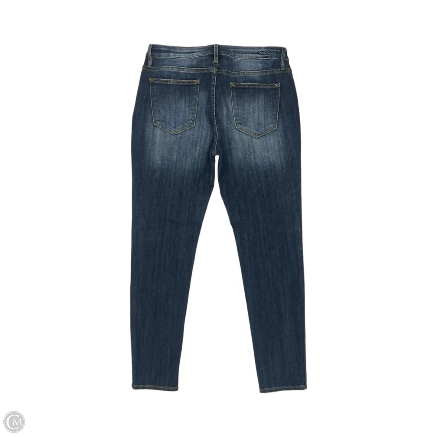 Jeans Skinny By Vigoss In Blue Denim, Size: 14