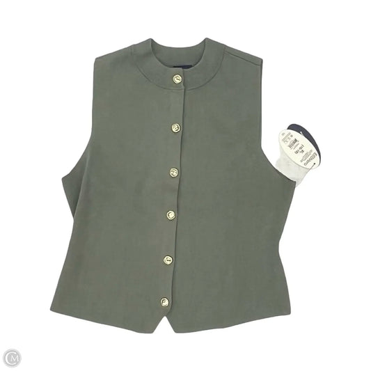 Vest Sweater By Scoop In Green, Size: Xl
