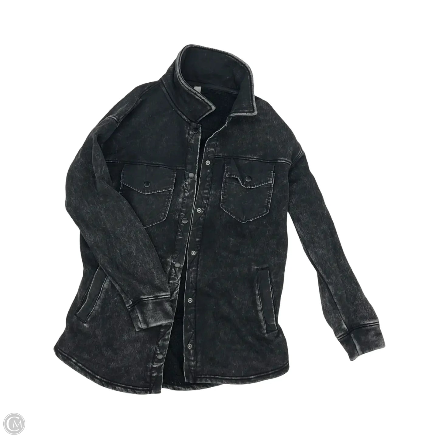 Jacket Shirt By Mono B In Black, Size: M