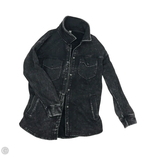 Jacket Shirt By Mono B In Black, Size: M