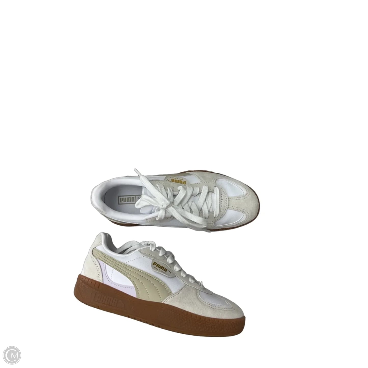 Shoes Sneakers By Puma In Cream & Tan, Size: 6