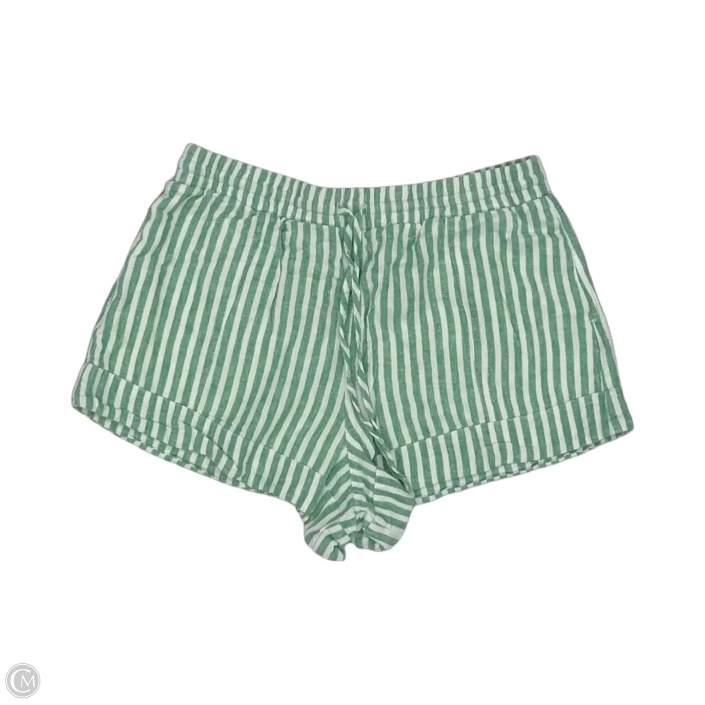 Shorts By Universal Thread In Cream & Green, Size: M