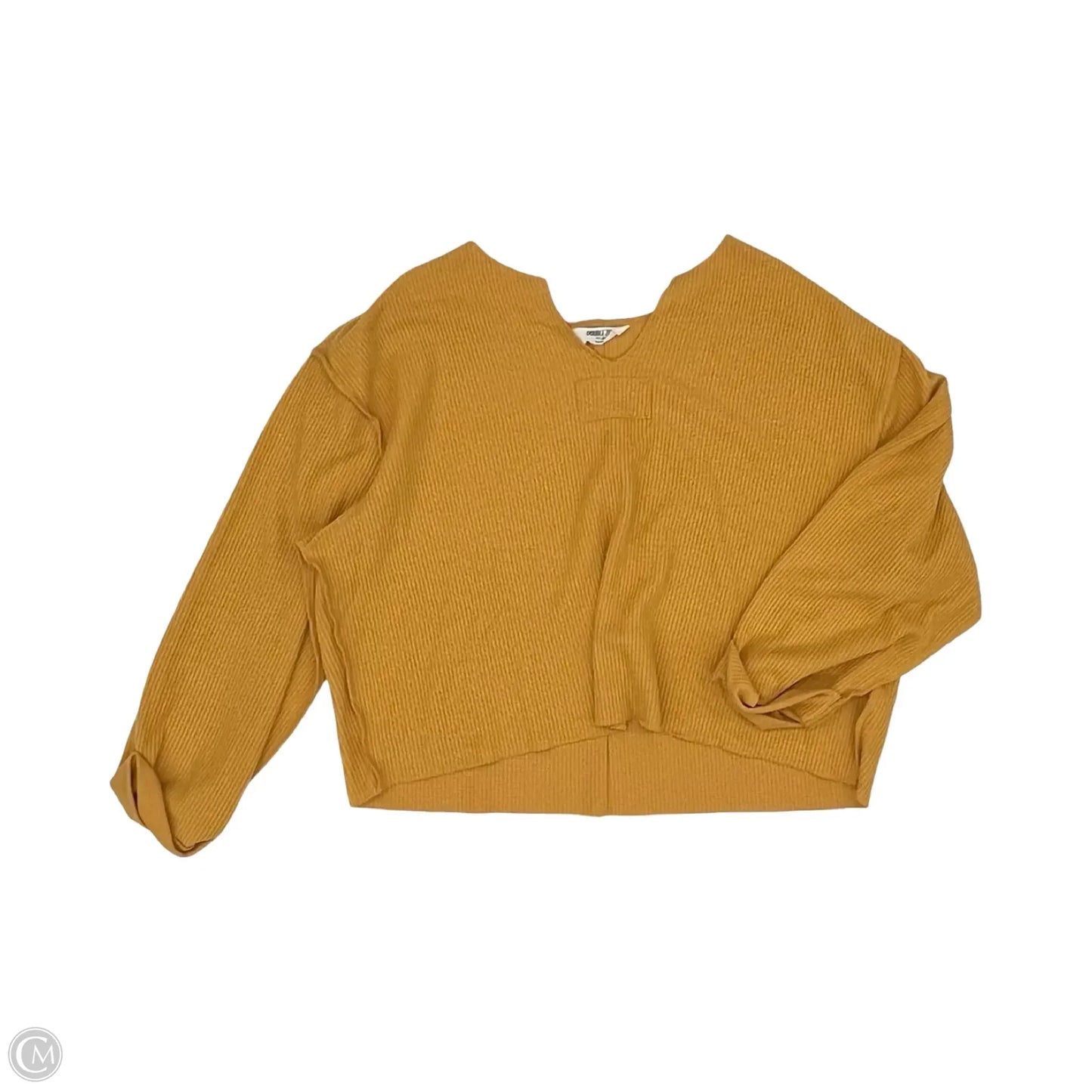 Top Long Sleeve By Double Zero In Yellow, Size: S