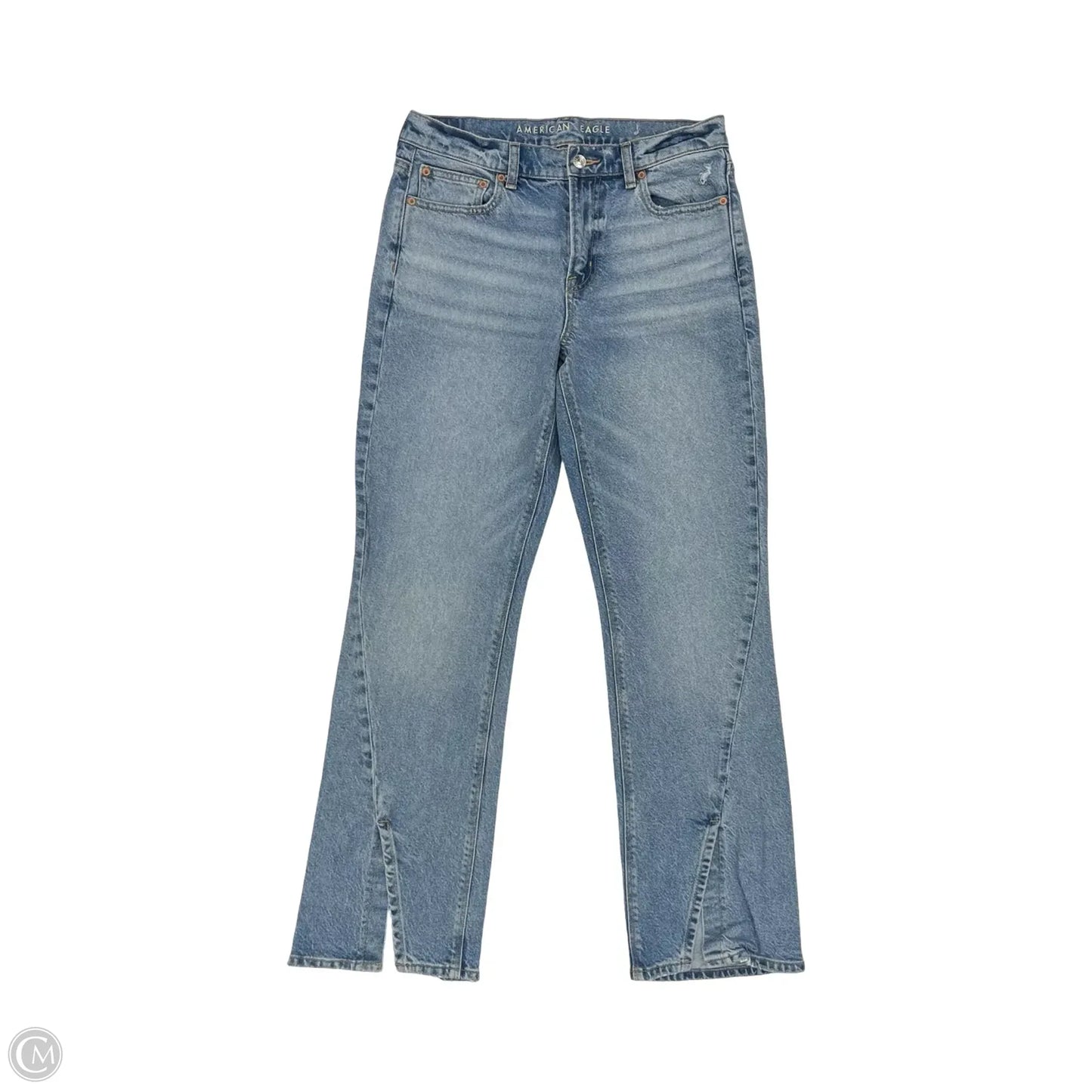 Jeans Boot Cut By American Eagle In Blue Denim, Size: 8