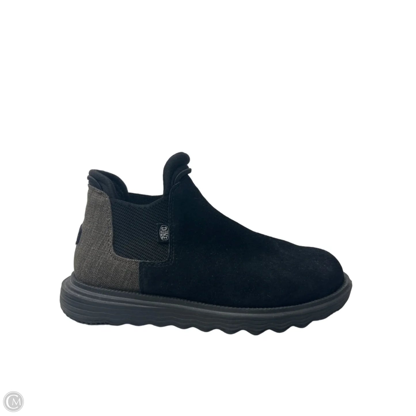 Shoes Sneakers By Hey Dude In Black & Brown, Size: 9