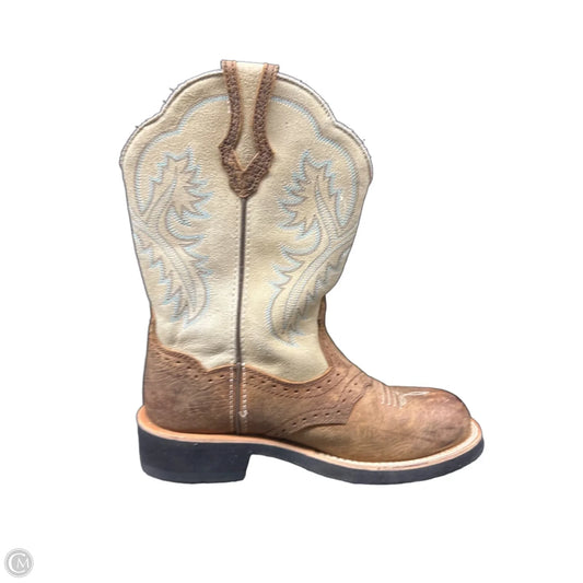 Boots Western By Ariat In Blue & Brown, Size: 6.5