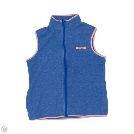 Vest Fleece By Columbia In Blue & Pink, Size: Xl