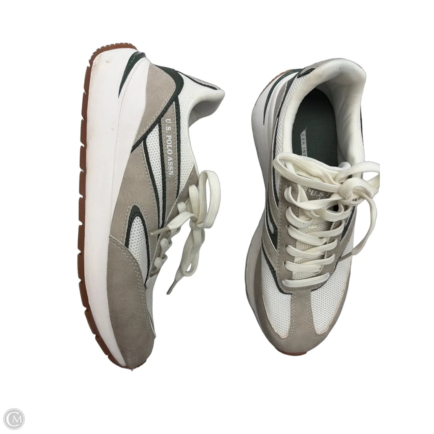 Shoes Sneakers By Us Polo Assoc In Green & White, Size: 9