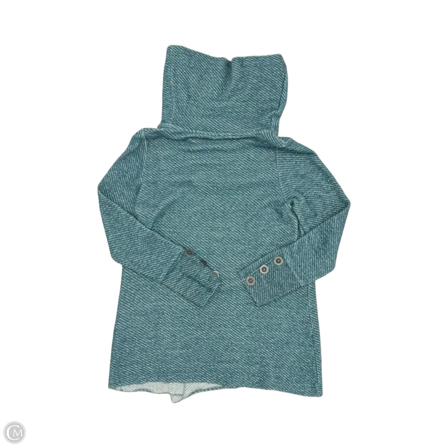 Top Long Sleeve By Soft Surroundings In Blue & Cream, Size: M