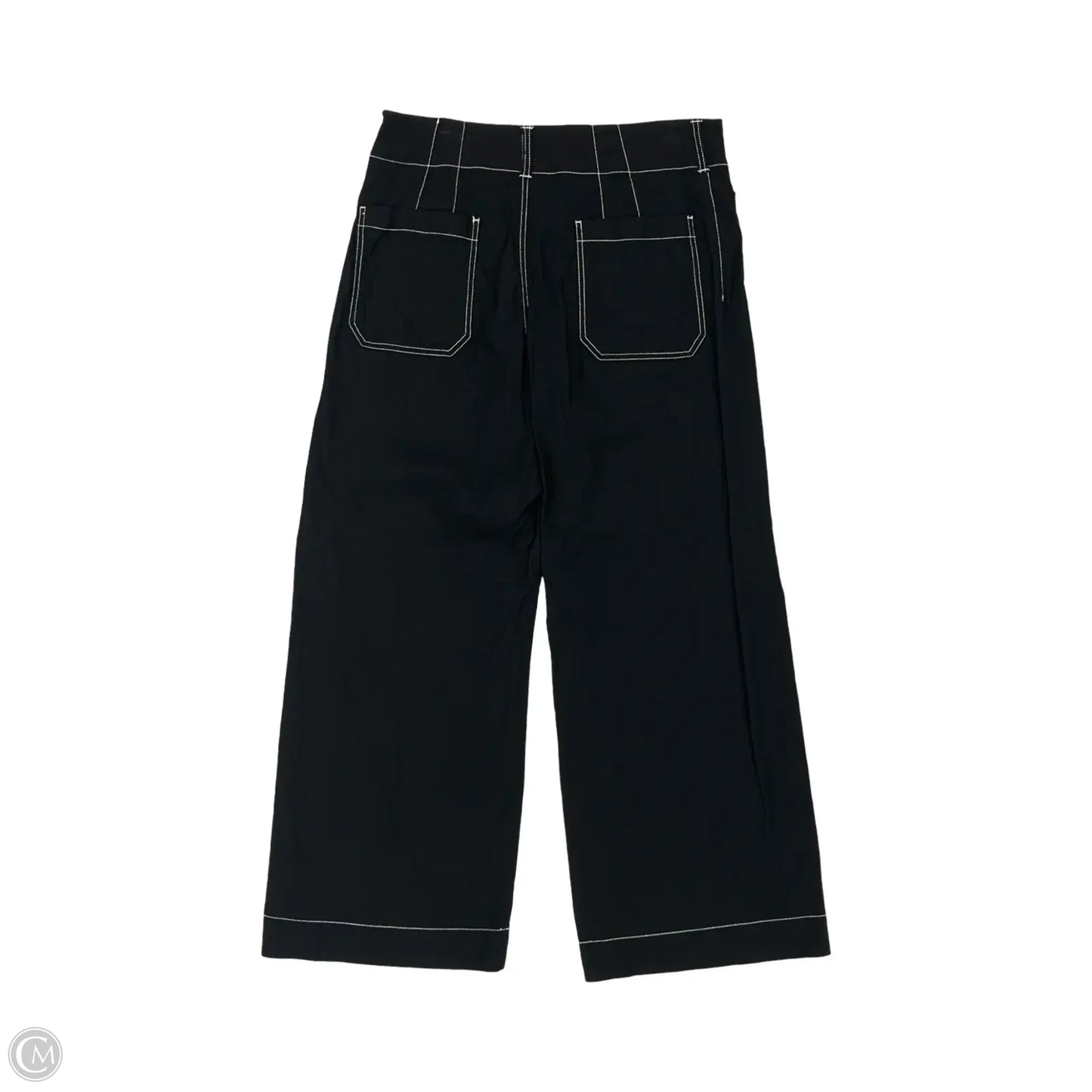 Pants Wide Leg By Maeve In Black & Cream, Size: 12