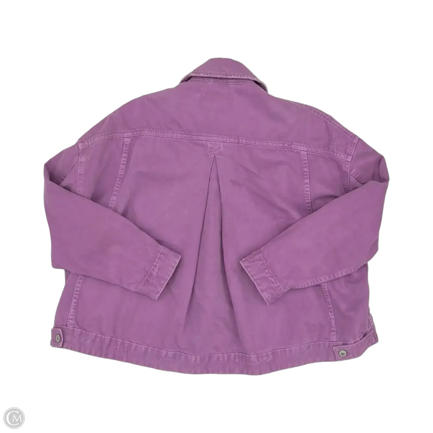 Jacket Denim By Free People In Purple Denim, Size: Xs