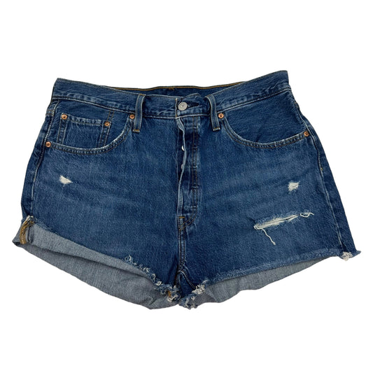 Blue Denim Shorts Levis, Size 18