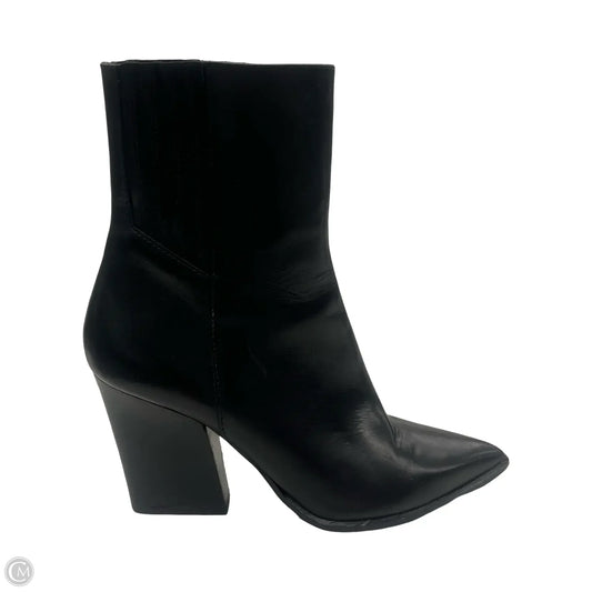 Boots Ankle Heels By Steve Madden In Black, Size: 9.5