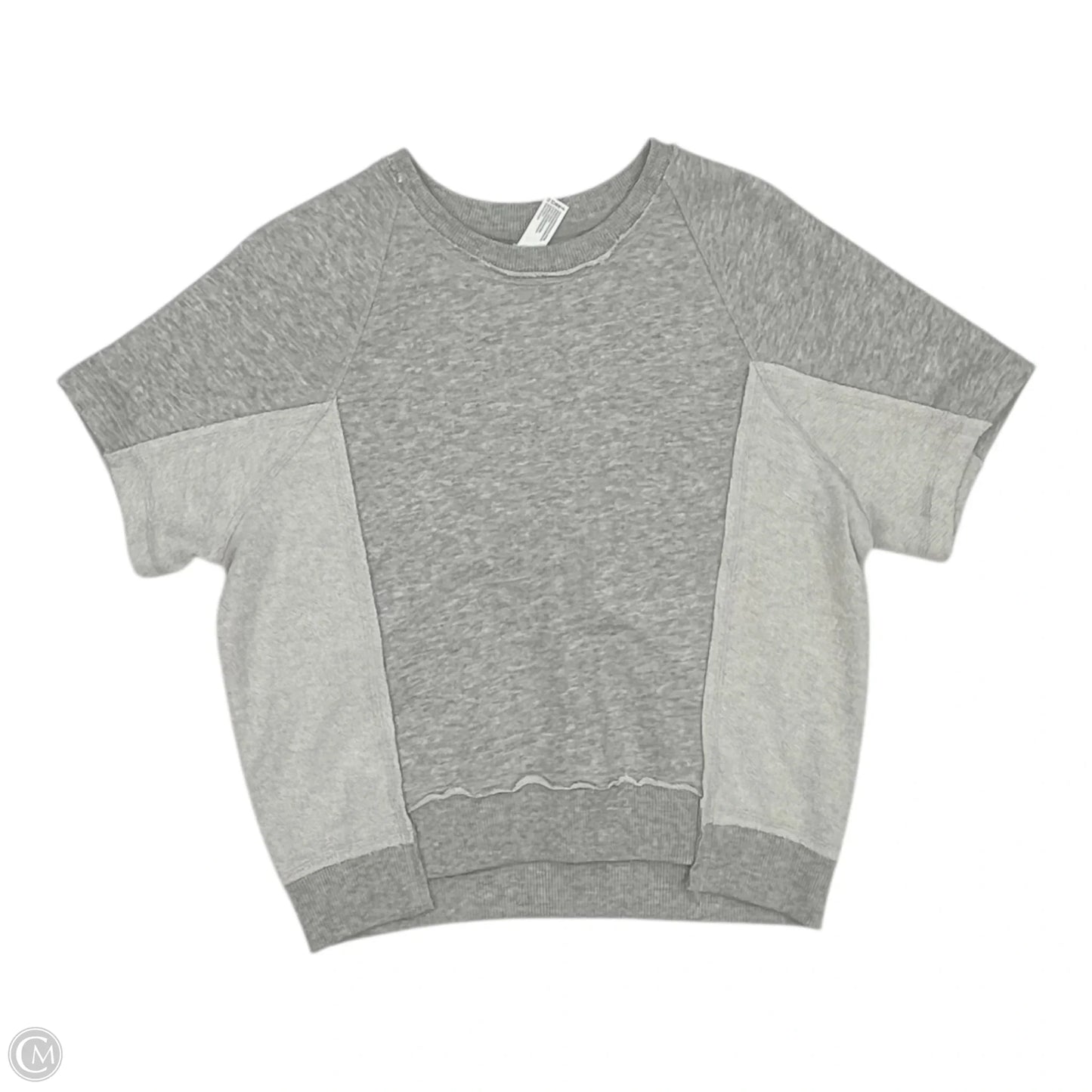 Athletic Top Short Sleeve By 90 Degrees By Reflex In Grey, Size: S