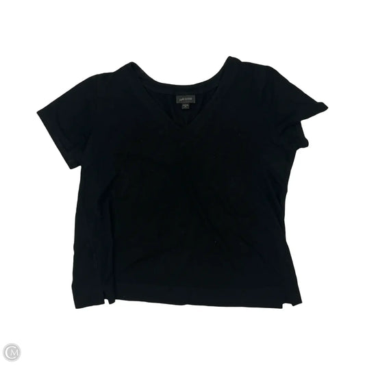 Top Short Sleeve By J. Jill In Black, Size: Mp